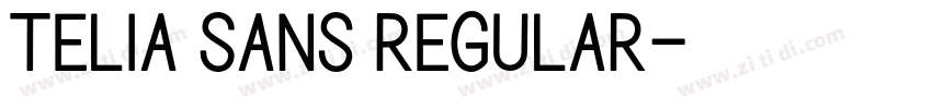 Telia Sans Regular字体转换